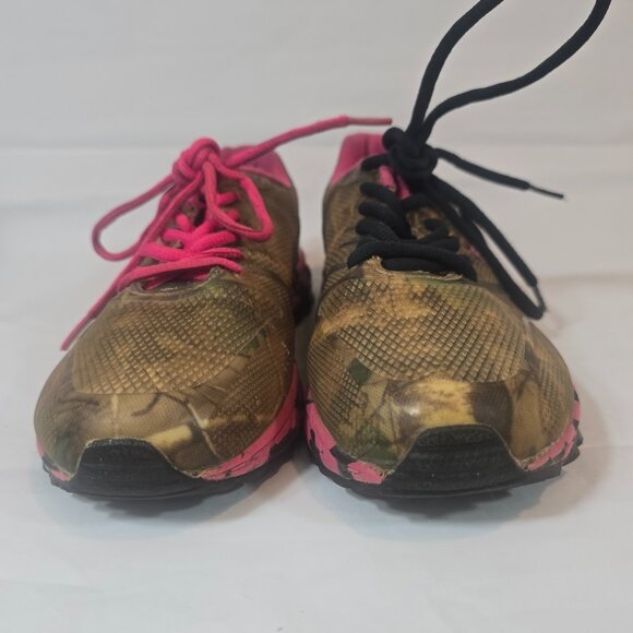 Realtree Mamba Camo Trail Shoes Women Size 8.5 Brown Pink Hiking Outdoor Hunting - Picture 5 of 10